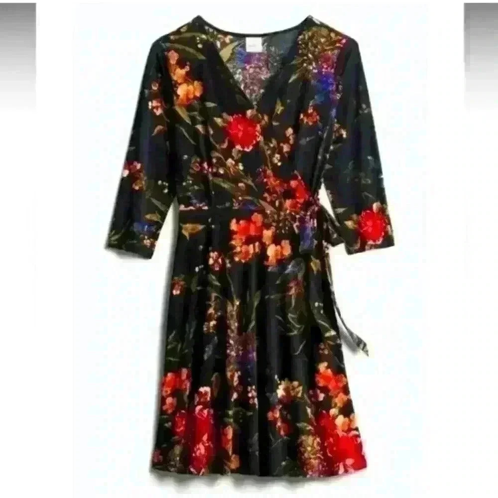 Hailey 23 stitch fix faux wrap floral jersey dress